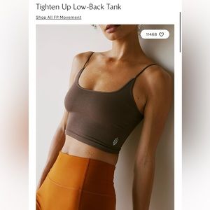 NWOT Free People Tighten Up Low-back tank